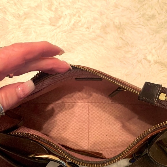 Dooney & Bourke Leather Florentine Hobo Handbag - Picture 8 of 11